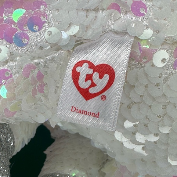 Ty Flippables Beanie Boos DIAMOND the Unicorn Color Changing Sequin Toy - Picture 7 of 7